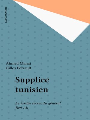 cover image of Supplice tunisien
